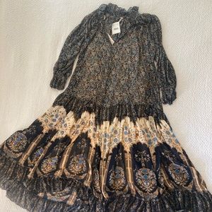 NWT Free People “Feeling Groovy” flowy floral print maxi dress